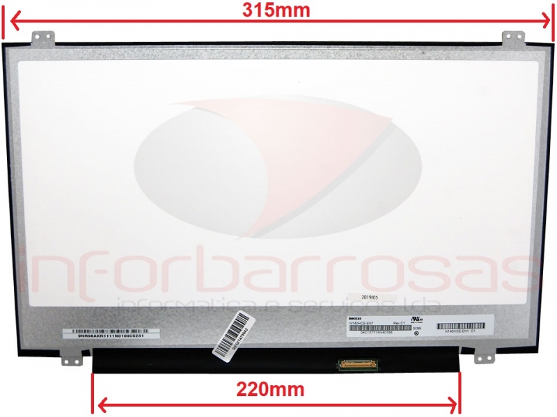Écran LED 14" N140HCA-EAE - Full HD 1920x1080 - Neuf Pour Ordinateur Portable