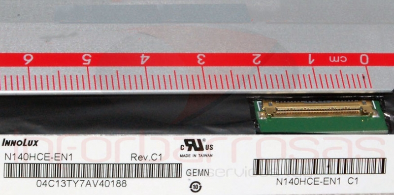 Dalle écran LCD LED Type Chimei Innolux N140HCE-EN1 REV.C1 14.0 - Foto 11