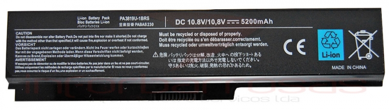 AT Batteria 5200mAh 10,8V Per Toshiba Satellite PRO L670 – 6 Celle, Li-Ion, Alta Capacità, Garanzia Italiana