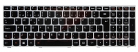 Teclado Ibm Lenovo G50-30 G50-45 G50-70 G50-70M Preto com Frame Silver com Backlight