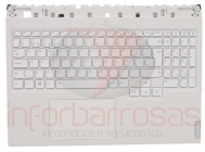 Teclado Lenovo Legion 5 Pro-16ACH6H Com Top Cover BRANCO
