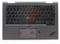 Teclado Lenovo X1 Yoga 5th Gen Black com Topcover Black com Backlight com Trackpoint