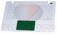 Teclado Asus X200MA F200MA Com Top Cover BRANCO