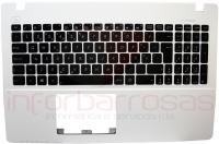 Teclado Asus X550MJ K550 X55 P550 F550 Com Top Cover BRANCO