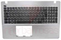 Teclado Asus X550JF-1B com Top Cover Cinza