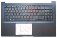 Teclado Asus X513IA Black Com BackLight Com Topcover DEEP BLUE