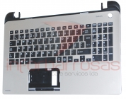 Teclado Toshiba Satellite L50-B-10Q Com Top Cover
