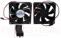 Fan JAMICON 24V 0.17A 80mmx80mmx25mmConetor 2 pinos