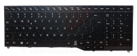 Teclado Fujitsu Lifebbok U757 BLACK com Frame GRAY com Backlight ENTER Vertical INGLES