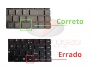 Teclado InSys GW1-W149 Sem Top Cover (CTRL RETANGULAR)