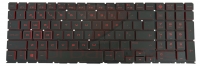 Teclado HP 15-DC0022np Com BackLight RED Sem  Top Cover