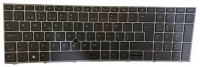 Teclado HP Zbook Fury 17.3 G8  BLACK com SILVER Frame Com Backlight Com Trackpoint