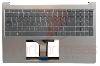 Teclado HP 15-FD0016np Sem Finger Print Sem BackLight Com Topcover SILVER