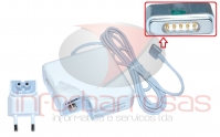 Transf. Compativel Apple 20V 4.25A 85W MagSafe 2